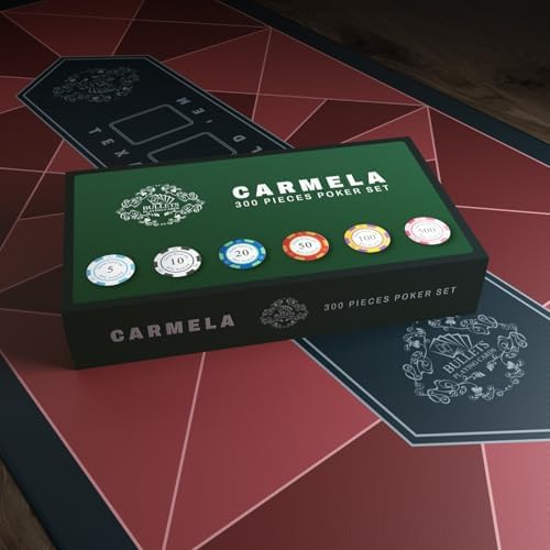 Bullets Playing Cards | Poker Set Corrado | 500 Clay Poker Chips (14 g) with Aluminum Case & Playing Cards – Texas Hold’em