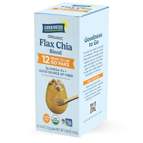Carrington Farms Organic Milled Flax Seed 14 oz - Ground Flaxseed for Smoothies, Oatmeal, Baking & Vegan Egg Substitute | Omega-3, Fiber & Lignans | Vegan, Non-GMO, Gluten-Free