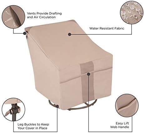 Modern Leisure Monterey Patio Lounge/Swivel Chair Cover - Weather-Resistant Fabric - Outdoor Furniture Protection Perfect for Patio, Deck