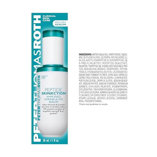 Peter Thomas Roth | Peptide Skinjection™ Amplified Wrinkle-Fix Serum, Clinically Proven Refillable Serum for Anti-Aging and Loss of Firmness