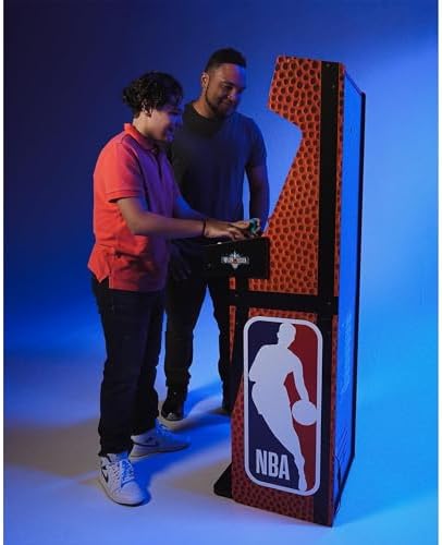 Arcade1Up NBA JAM Deluxe 2-Player Home Arcade Machine, Over 5-Foot Cabinet with Online Multiplayer, Light-Up Marquee, and 3 Classic Basketball Games