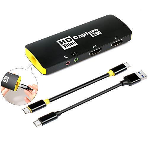 Mirabox Game Capture Card, USB3.1 Type C HDMI Capture Card