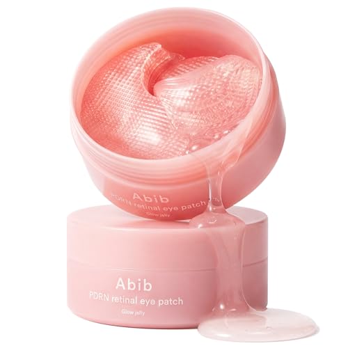 Abib Vegan Collagen Eye Patches for Wrinkles & Fine Line with Jericho Rose Jelly & Peptides, 60 Count, Korean Skin Care
