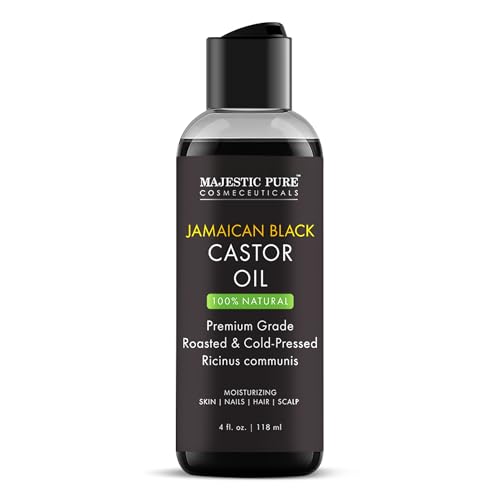 Majestic Pure Jamaican Black Castor Oil, 100% Natural Oil - 16 Fl Oz