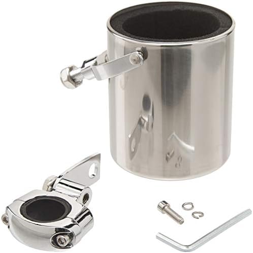 Diamond Plate Stainless Steel Motorcycle Cup Holder