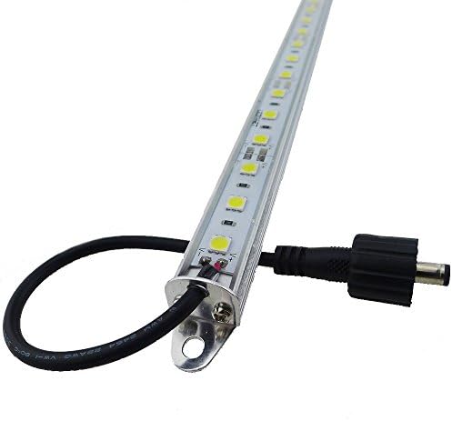 12" Blue 460nm LED Aquarium Fish Tank Light SMD5050 Waterproof IP67 | 18LEDs Aluminum LED Lighting 12V DC Grow Plant Light Bar Marine Reef Aquariums Lighs (No Adapter and Dimmer)