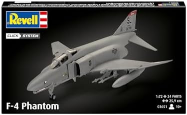 Revell 03651 F-4 Phantom (Easy-Click) Model Kit, Grey