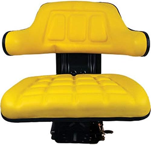 AL66103 Yellow Wrap Around Seat with Arms Fits John Deere