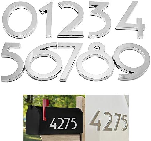 20 Pack Mailbox Numbers 0-9, 2.76 Inch High, Door Address Numbers Stickers for Apartment, House, Room, Office, Cars, Trucks