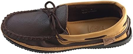 Laurentian Chief Men's Moose & Elk Leather Moccasin Shoes