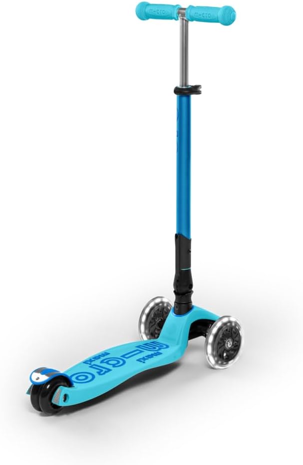 Micro Kickboard | Maxi Foldable LED Kids Scooter for Ages 5-12 | Children