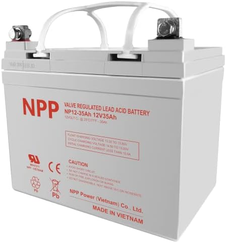 NPP NP12-18Ah 12V 18Ah (T12), 12Volt Rechargeable SLA Battery for UPS Electric Scooter, Replaces Pride Mobility Go-Go Elite Battery,UB12180 FM12180 6fm18