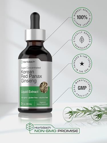 Horbäach Korean Red Ginseng | 2 fl oz Liquid Extract