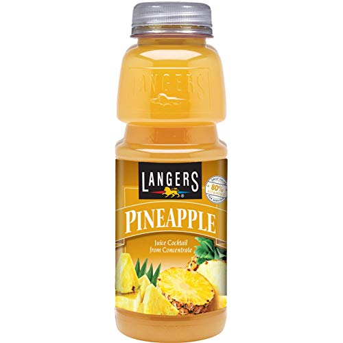 Langers Juice Pineapple Cocktail Juice, 15.2 Fl Oz (Pack of 12)