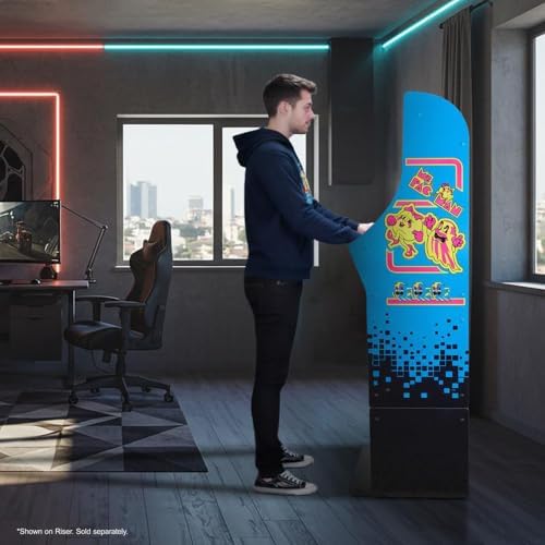 Arcade1Up Ms. Pac-Man Classic SE Arcade Machine, 13 Classic Games | 4 Feet Tall with 15.6-Inch IPS Color Monitor, Dual Speakers and Wi-Fi Leaderboards