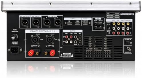 Singtronic PM-6000Pro Professional KJ/DJ 6000W Digital Console Mixing Board Karaoke Ampliffier Built in HDMI-Arc, Optical, Bluetooth, Aux
