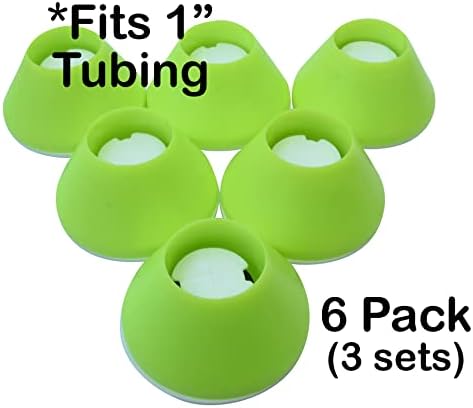 Easy Walker Coasters 6 Pack - Durable Tennis Ball Alternative, Yellow