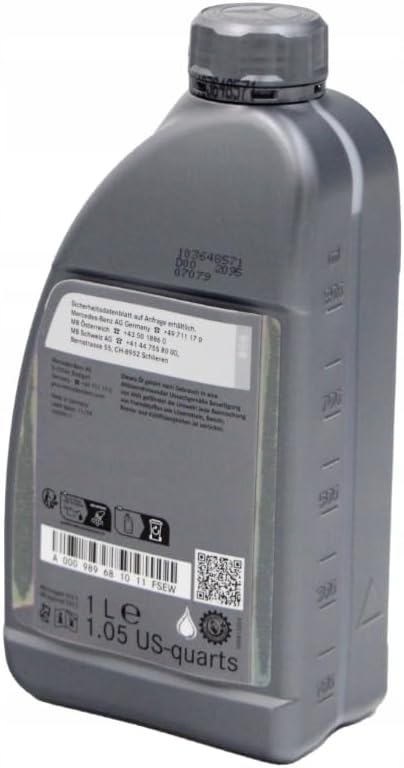 Genuine Mercedes Engine Oil (5W-40) 1 Quart, (Pack of 6) MB SPEC 229.5