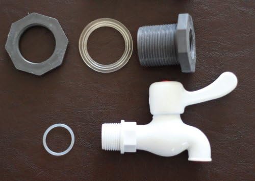 RBS100 Plastic Rain Barrel Spigot Kit(with Bulkhead Fitting)