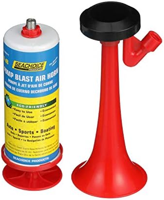 Seachoice Reusable Eco-Friendly Pump Blast Air Horn 110 dB for Boating, Auto and Sports