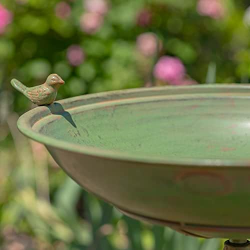 Zaer Ltd. Pedestal Style Birdbath (Blue)