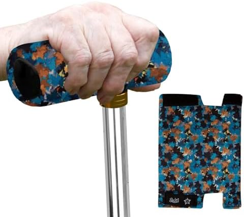 SPRING SEAON Cane Handle Pad Cover,T-Handle Grip Cushion for Walking Canes