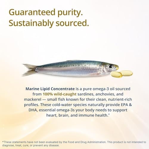 Metagenics OmegaGenics EPA-DHA 500 - High Potency Fish Oil Supplement for Cardiovascular Health* - Sustainably Sourced & Purity Tested - Non-GMO & Gluten-Free - 120 Softgels
