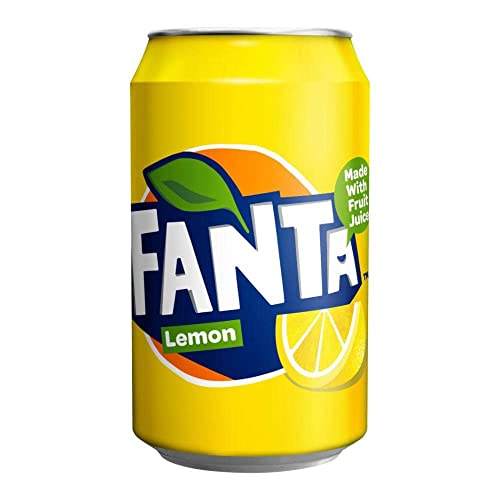 Fanta Lemon Lemon Drink, 12 Can Pack (330ml Each)
