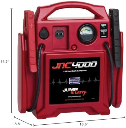 Clore Automotive Jump-N-Carry JNC4000 1100 Peak Amp 12V Jump Starter