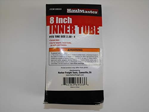 1 New 8" Inner Tube, Curved Stem Carts Wagons Riding Mowers Wheel Barrels