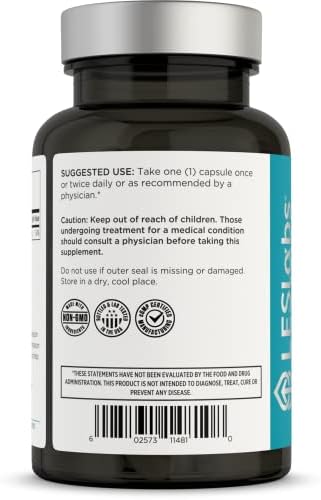 LES Labs Magnesium Citrate Supplement, 120 Capsules | Magnesium Citrate, Stress & Sleep Support, Muscle & Nerve Function, Heart Health, Relaxation, Energy & Metabolism, Non-GMO