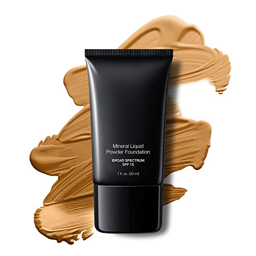 Jolie Mineral Liquid Powder Foundation SPF 15 1 Fl. Oz. Hypoallergenic - For All Skin Types (Cream Beige)