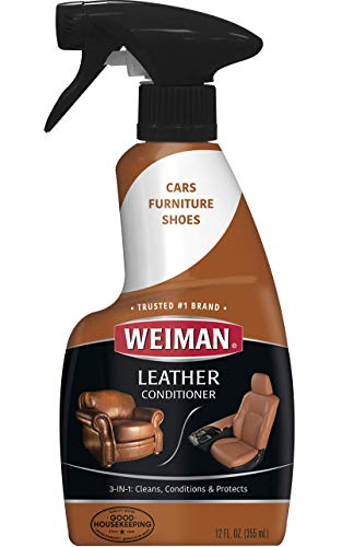 Weiman Leather Cleaner and Conditioner, 12 Fluid Ounce