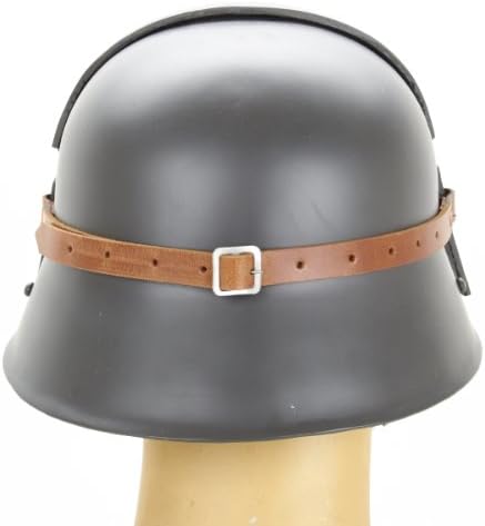 German WWI M16 Stahlhelm Steel Combat Helmet with Stirnpanzer Steel Sniper Brow Plate