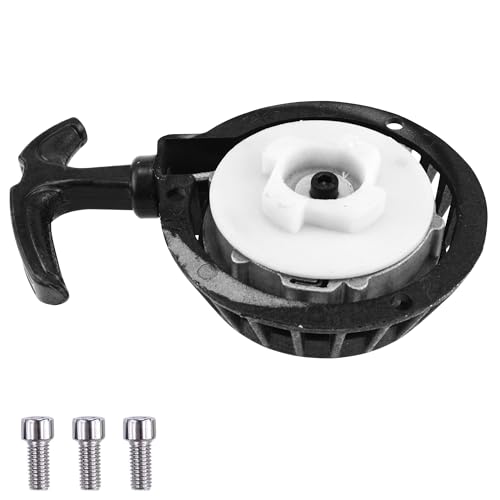 PRO BAT 2 Stroke 47cc 49cc Easy Recoil Pull Start Starter Aluminum Alloy | for 47cc 49cc Mini Moto Chopper ATV QUAD Dirt Pit Pocket Bike Black