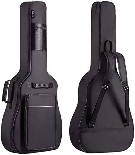 CAHAYA Guitar Bag Upgraded Premium Version for 40 41 42 Inch Acoustic Guitar Gig Bag 0.5in Thick Sponge Overly Padded Water Resistent Guitar Case