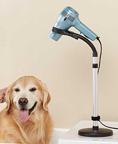 Hair Dryer Stand Holder - Hands Free, Adjustable Height & 360-Degree Rotation, Heavy Base