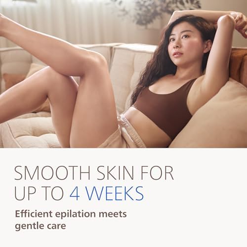 Philips Epilator Series 8000 for Women, with 3 Accessories, BRE700/04
