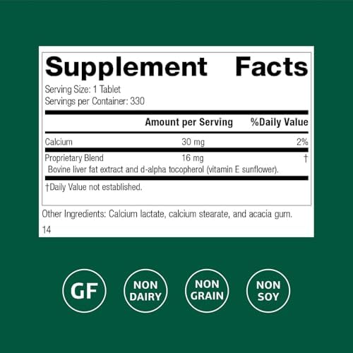 Standard Process Antronex - Liver Health Supplement - Gluten-Free, Non-Dairy & Non-Soy - 180 Tablets (180 Servings)
