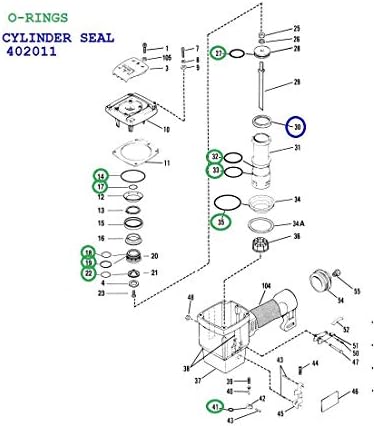 402011 Cylinder Seal Sleevev and replacement o-rings Kits For Paslode Framing Nailer fits All 5300 Series 5325/80 5350/90S PM