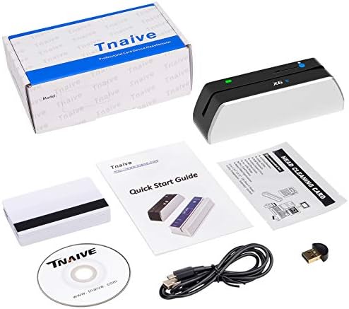 X6BT Bluetooth Mag VIP Card Reader Writer USB 3 Tracks Swipe Encoder