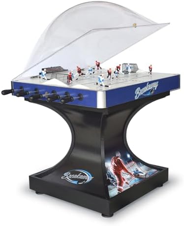 Hathaway Breakaway 41-In Dome Hockey Table for Family Game Room - With EZ-Grip Handles, Easy-Open Dome Top, LED Scoring Unit