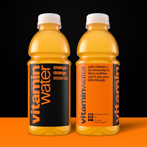 vitaminwater Refresh Tropical Mango, Flavored Water Beverage Bottles, 20 fl oz, 12 Pack