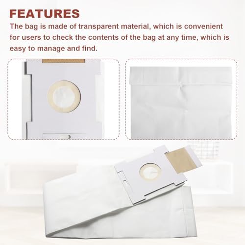 VX3918STD 8-Gallon Central Vacuum Bags Replacement for Broan-NuTone VX3918STD 8-Gallon Bag Standard Filter Media Bags