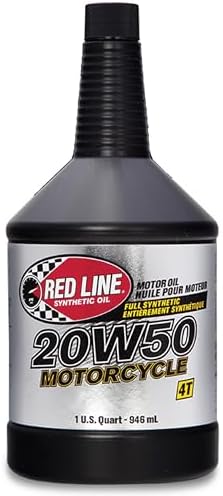 Red Line 42504 20W50 Motorcycle Oil Synthetic - Quart