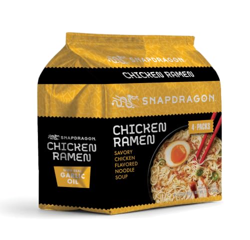 Snapdragon Miso Ramen Cup Noodles - 6 Pack Instant Ramen Bowl with Authentic Wheat Noodles, Soup Sauce Base