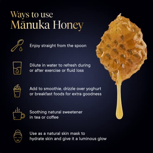 Manuka Health UMF 6+/MGO 115+ Manuka Honey On-The-Go Packets (0.176oz Packets, 12 Count), Superfood, Authentic Raw Honey from New Zealand