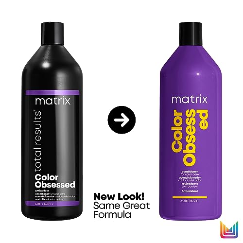 Matrix Color Obsessed Antioxidant Conditioner For Color-Treated Hair - Enhances Hair Colors, Protects Vibrancy and Prevents Fading, Cruelty-Free & Vegan