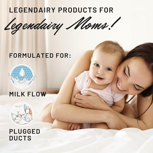 Legendairy Milk Sunflower Lecithin 1200mg, Lactation Support, Sunflower Lecithin Supplement for Clogged Milk Ducts, Made in USA