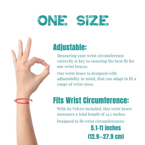 2-Pack Universal Wrist Braces - Support for Left & Right Hand